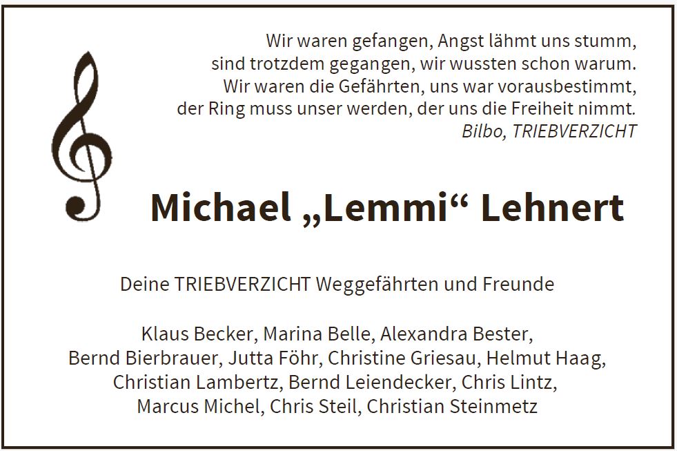 Ronnie-Trauer